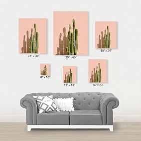 Minted® Palm Desert Cactus Canvas Art by Lisa Sundin