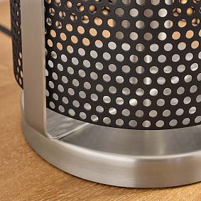 Perforated Cylinder Table Lamp (14")