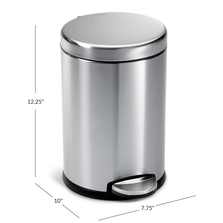 Simplehuman 4.5L Round Step Can | Pottery Barn Teen