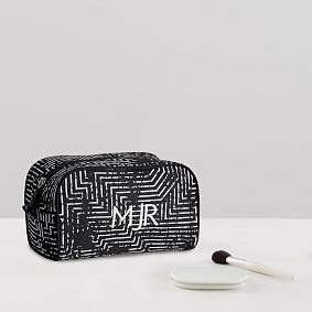 Jet-Set Black/White Circuit Medium Toiletry Bag