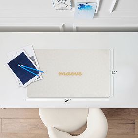 Willow Floral Personalized Hard Acrylic Desk Mat