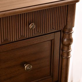 Chris Loves Julia Scallop Storage Vanity Desk (65")