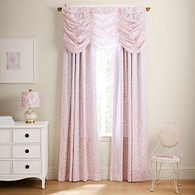 LoveShackFancy Windsor Rose Light Filtering Curtain Valance Set