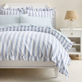 Cabana Stripe Ruffle Duvet Cover