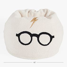 Large Harry Potter™ Lightning Bolt/Glasses Bean Bag Chair