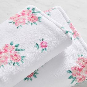 LoveShackFancy Printed Terry Velour Towel