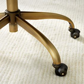 Performance Everyday Velvet Lilac Pleated Swivel Desk Chair