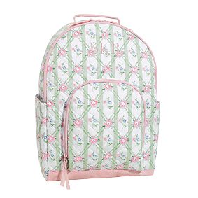 Hill House Home Quilted Gear-Up Backpack, Pink/Green