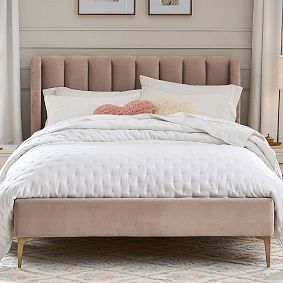 Avalon Channel Stitch Upholstered Bed