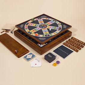 3-in-1 Premium Game Collection: Scrabble®, Trivial Pursuit®, &amp; Cribbage