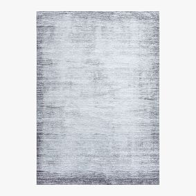 Open Box: Solid Textured Washable Rug, 8' x 10' - Charcoal