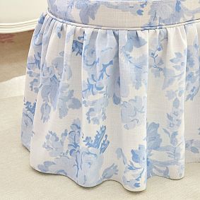 Skirted Oval Storage Bench - Thumbnail 2
