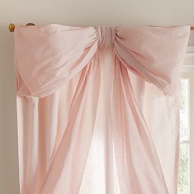 LoveShackFancy Oversized Bow Light-Filtering Curtain