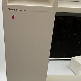 Open Box: Glam Light-Up Desktop Vanity With Storage (29"W x 20"H) - White