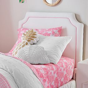 No Nails Auburn Piped Wall Mounted Headboard