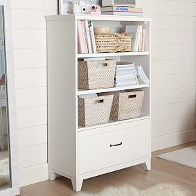 Hampton Wide Bookcase with Drawer (34")