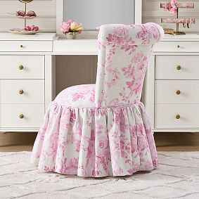 LoveShackFancyTufted Swivel Vanity Chair