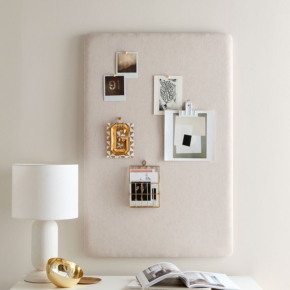 No Nails Frameless Rectangle Pinboard (36"x24") - Oatmeal, 24x36