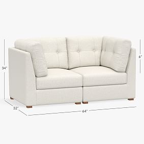 Burnett Loveseat Set with Storage (64")