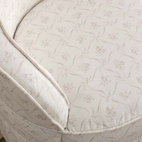 LoveShackFancy Leona Trellis Jacquard Vanity Stool