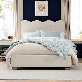 Millie Wavy Upholstered Classic Bed