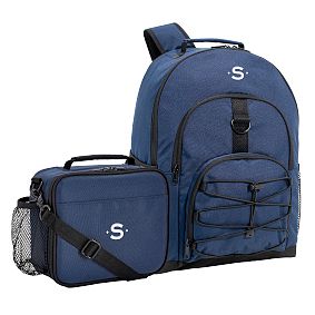 Navy Solid Backpack &amp; Cold Pack Lunch Bundle