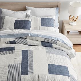 River Stripe Patchwork Sham