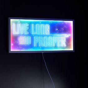 <em>Star Trek</em>™ Live Long and Prosper LED Panel