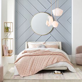 Metal Framed Round Mirror (38")