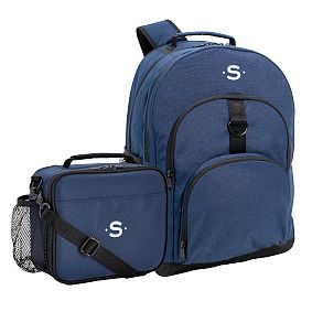 Navy Solid Backpack &amp; Cold Pack Lunch Bundle