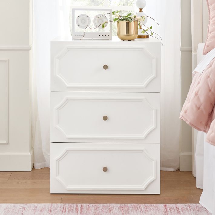 Polished Mini Dresser, 3-Drawer White | Pottery Barn Teen