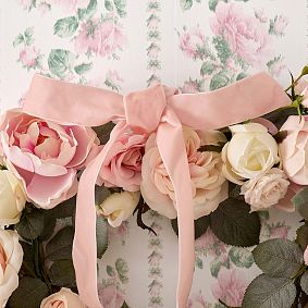 LoveShackFancy Heart Floral Wreath