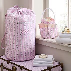 LoveShackFancy Palace Walls Shower Caddy &amp; Laundry Bag Set