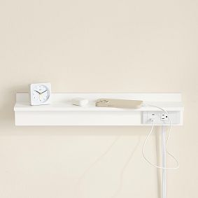 No Nails Plug-In Charging Ledge with USB A/C (24")