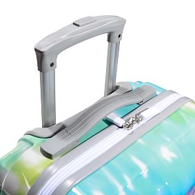 Rainbow Tie-Dye Channeled Hard-Sided 22" Spinner Luggage