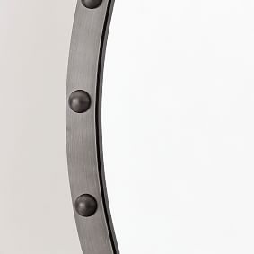 Round Metal Rivet Mirror