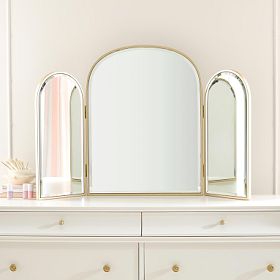 slim fit dress slacks Dressing table triptych mirror – French Loft main image 0