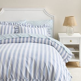 Cabana Stripe Ruffle Duvet Cover