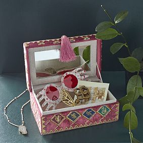 Harry Potter™ Golden Snitch™ Beaded Velvet Jewelry Box