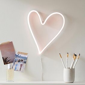 Mini Heart Neon Wall Light 