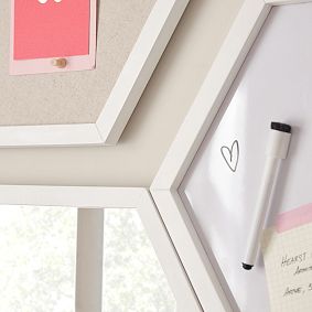 No Nails Hexagon Wall Set (16"x14")