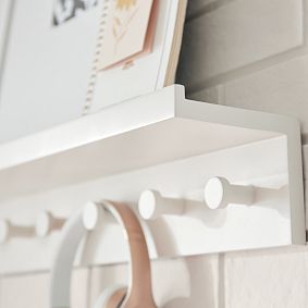 No Nails Ledge With Hooks (24")