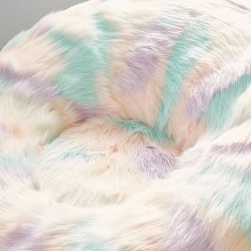 Faux Fur Unicorn Groovy Swivel Chair
