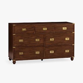 Open Box: Campaign 7 Drawer Dresser - Heritage Walnut