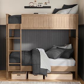 Beadboard Convertible Full-Over-Full Bunk Bed