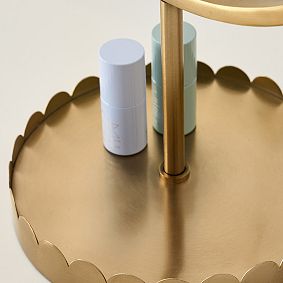 Scallop Light-Up Vanity Desktop Mirror