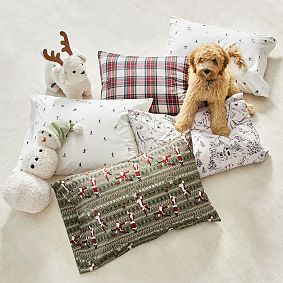 Teddy Fur Snowman Pillow