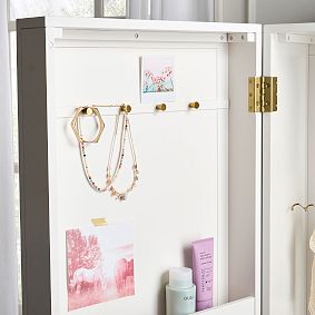 Blaire Stand-Up Beauty &amp; Jewelry Storage Vanity (21.5")