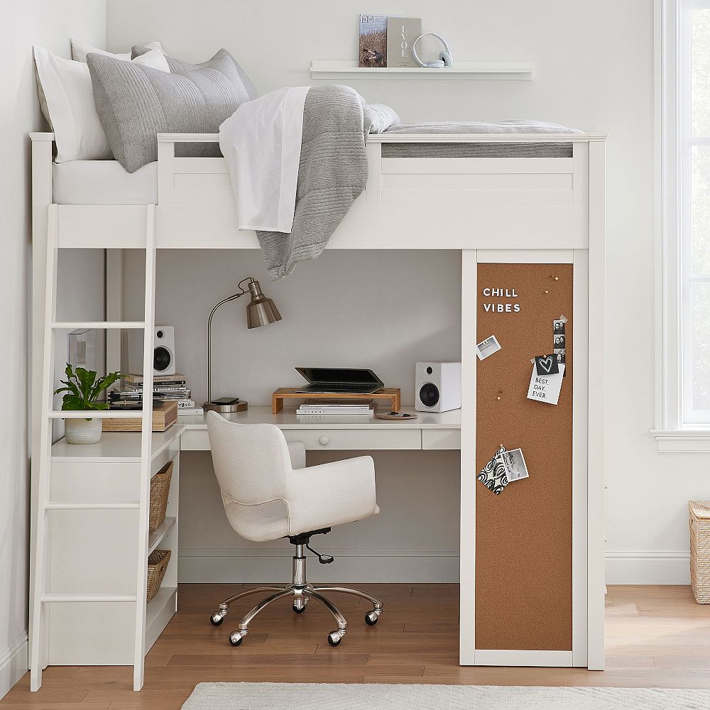 Sleep & Study Full Dresser Loft Bed | Pottery Barn Teen
