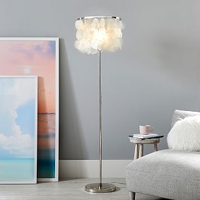 Large Capiz Floor Lamp